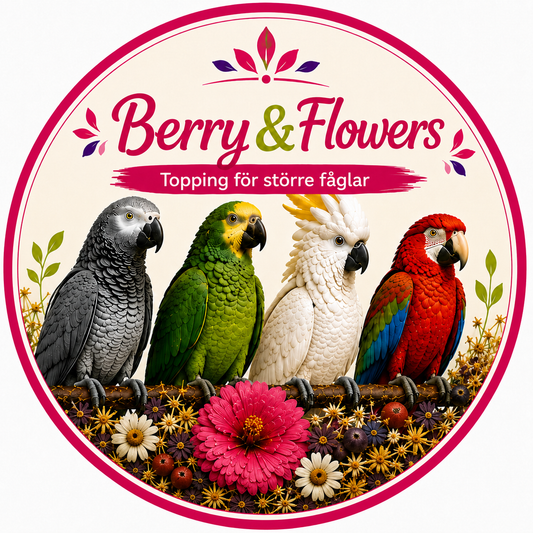 Berry & flowers åt större fåglar 100 g