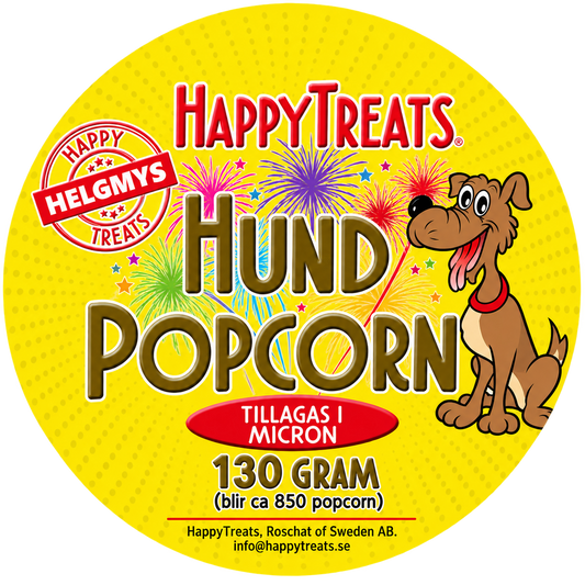 Popcorn för hund och katt – 4 smaker, 130 g