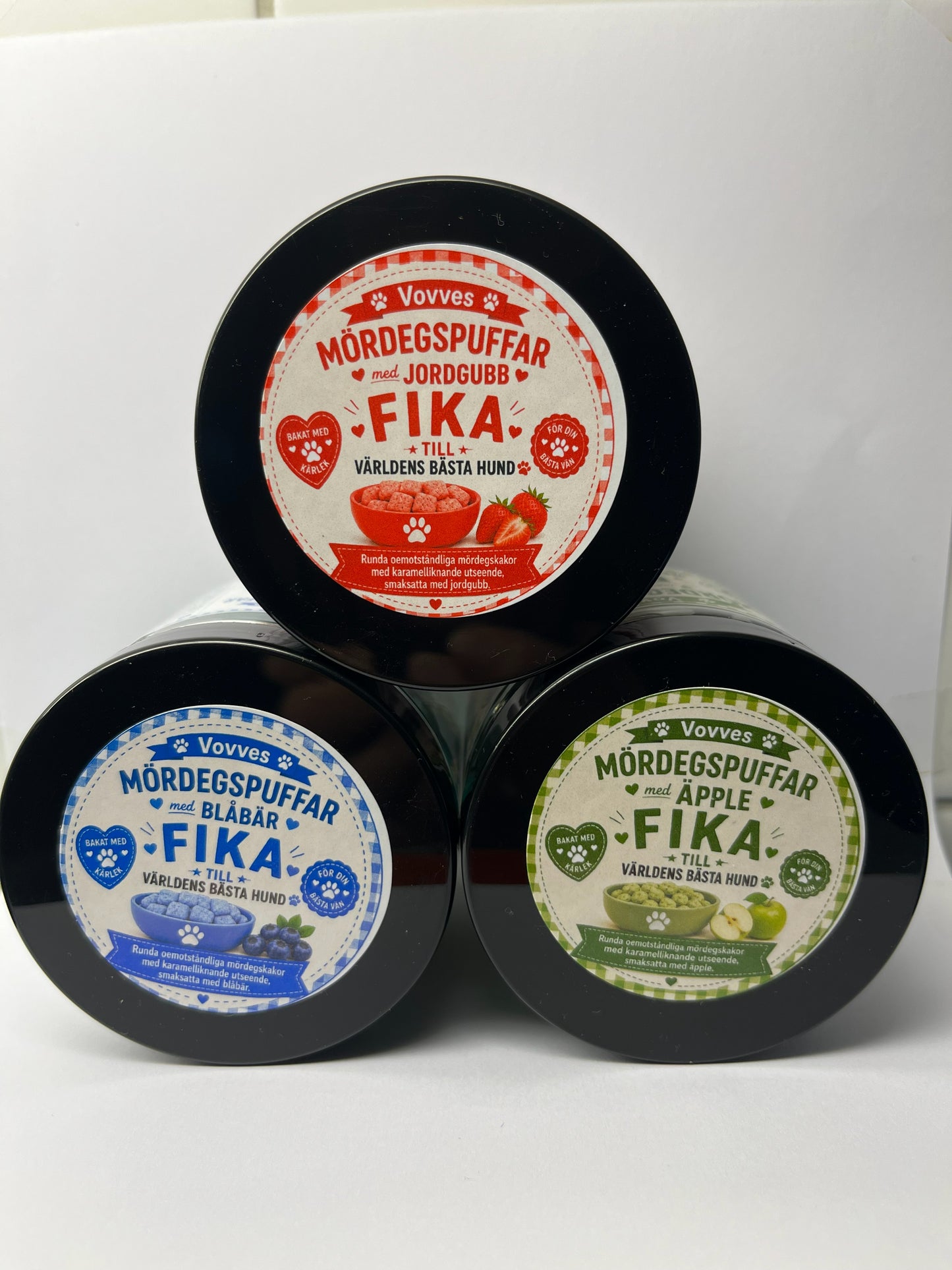 Fika med mördegspuffar jordgubbssmak 70 g