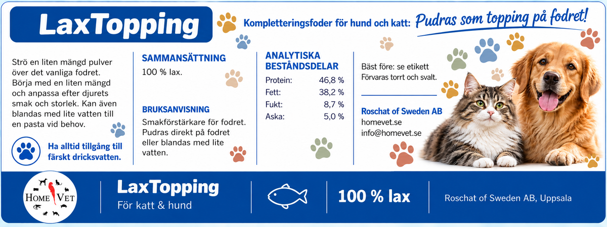 LaxTopping åt hund,katt och iller 60 g