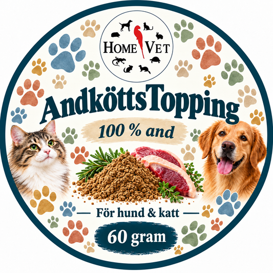 AndköttTopping åt hund,katt och iller 60 g