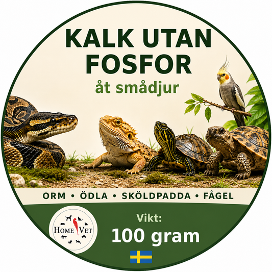 Kalk utan fosfor åt smådjur 100 g