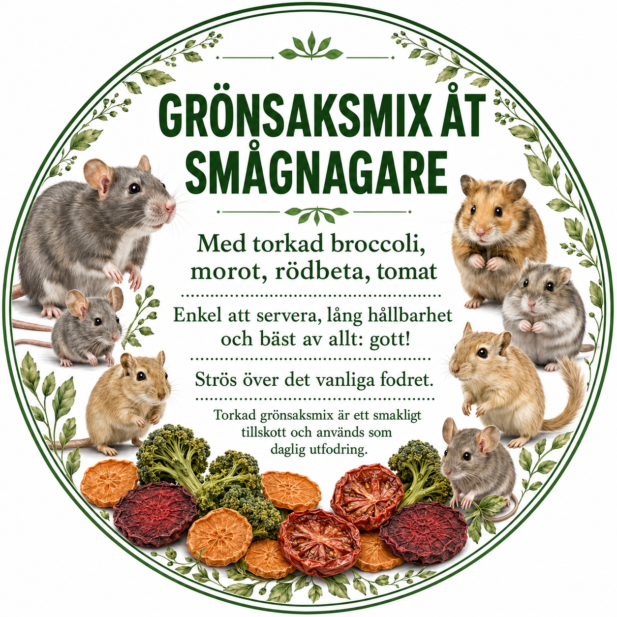 GrönsaksMix åt smågnagare 70 g