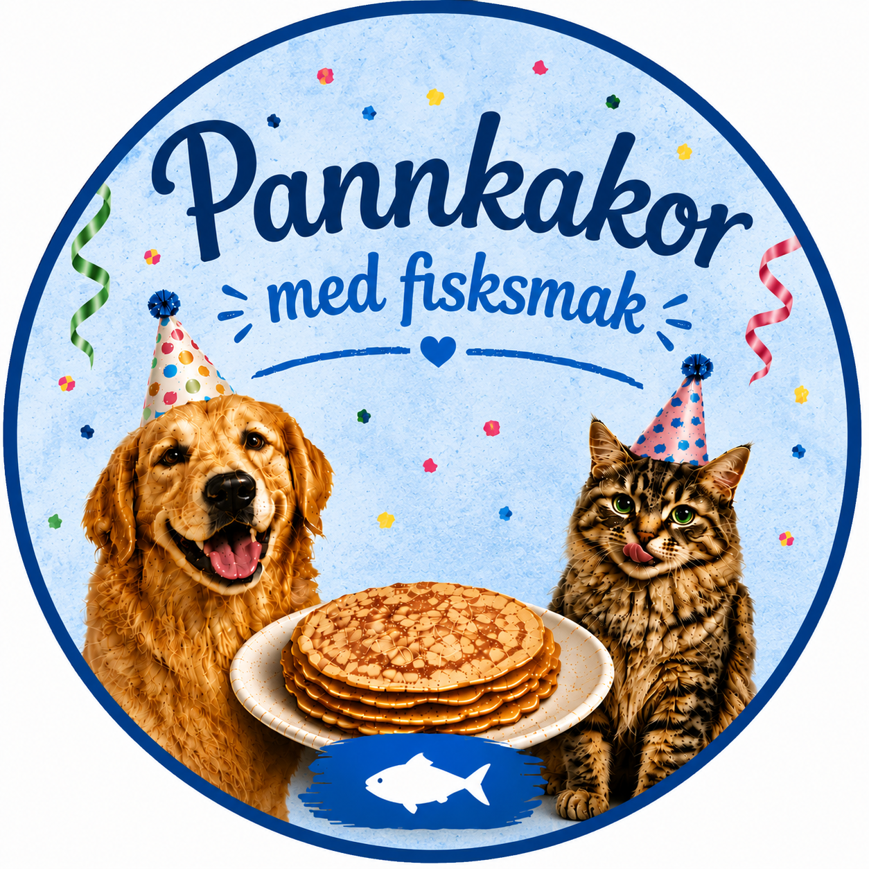 Pannkakor åt hund och katt fisksmak 120 g