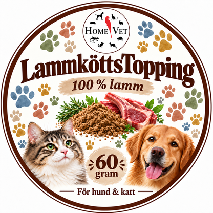LammköttsTopping åt hund,katt och iller 60 g