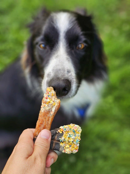 Candy Crush-paket – lufttorkade kött- och fiskgodisar med dogfetti 200 g