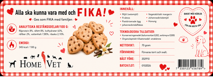 Fika med hjärtformade hundchokladkakor 70 g