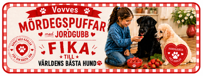 Fika med mördegspuffar jordgubbssmak 70 g