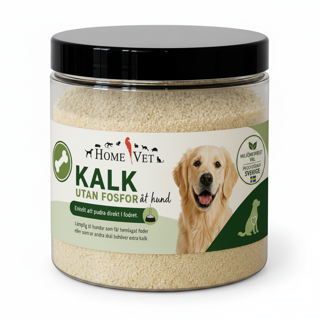 Kalk utan fosfor åt hund 200 g