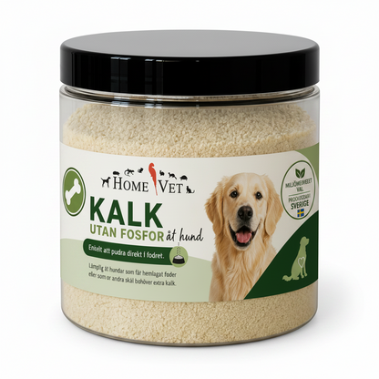 Kalk utan fosfor åt hund 200 g