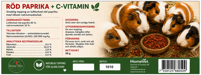 Röd Paprika med C-vitamin 50 g