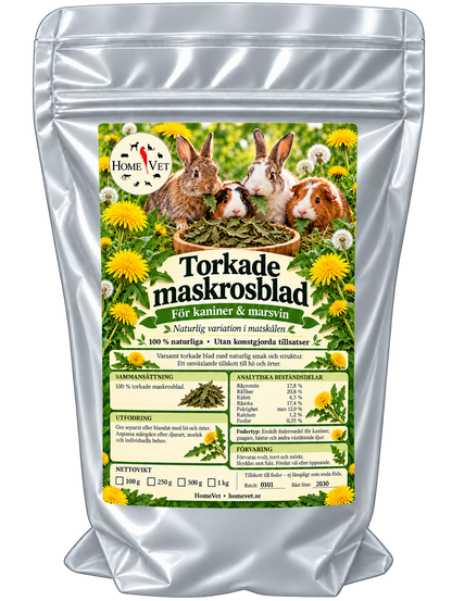 Torkade maskrosblad med blommor 100 g