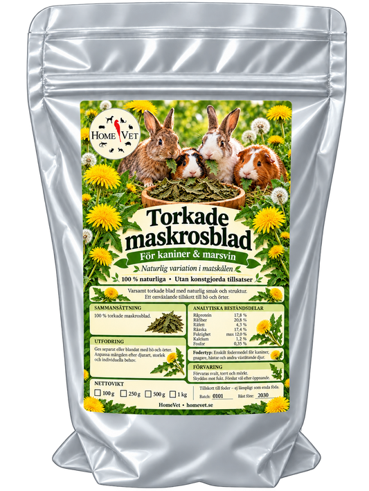 Torkade maskrosblad med blommor 100 g