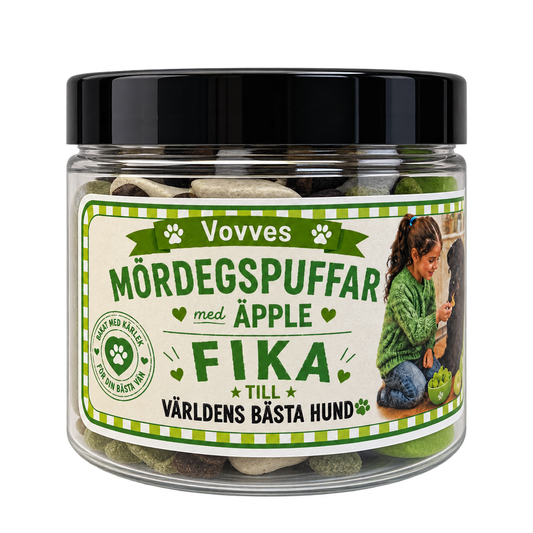 Fika med mördegspuffar äppelsmak 70 g