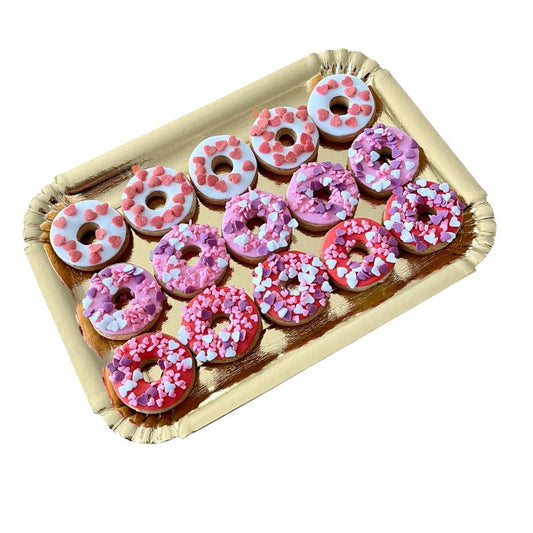15 Mini Donuts med Hjärtan – 275g