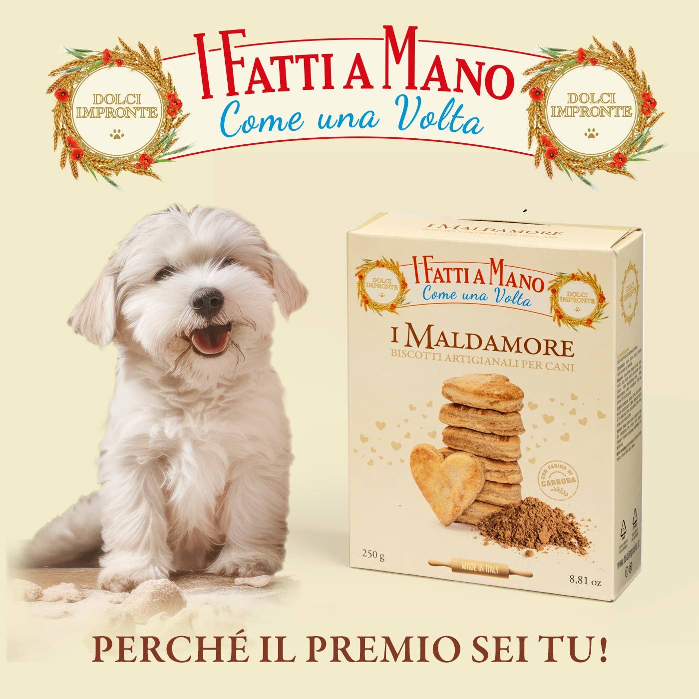 Handgjorda Maldamore shortbread-hundkakor