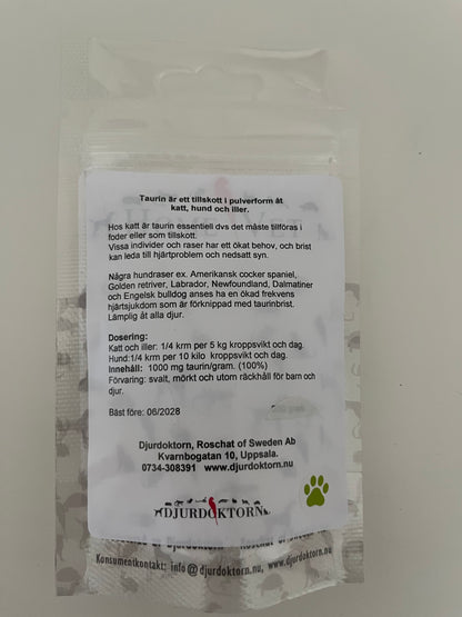Taurin åt hund och katt 50 gram
