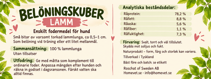 Belöningskuber lammlunga 35 g