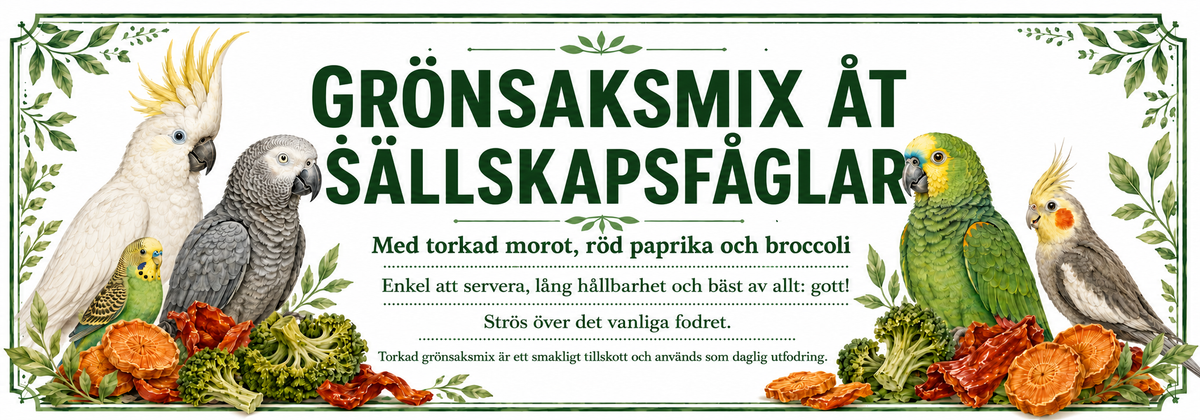 GrönsaksMix åt Sällskapsfåglar 70 g