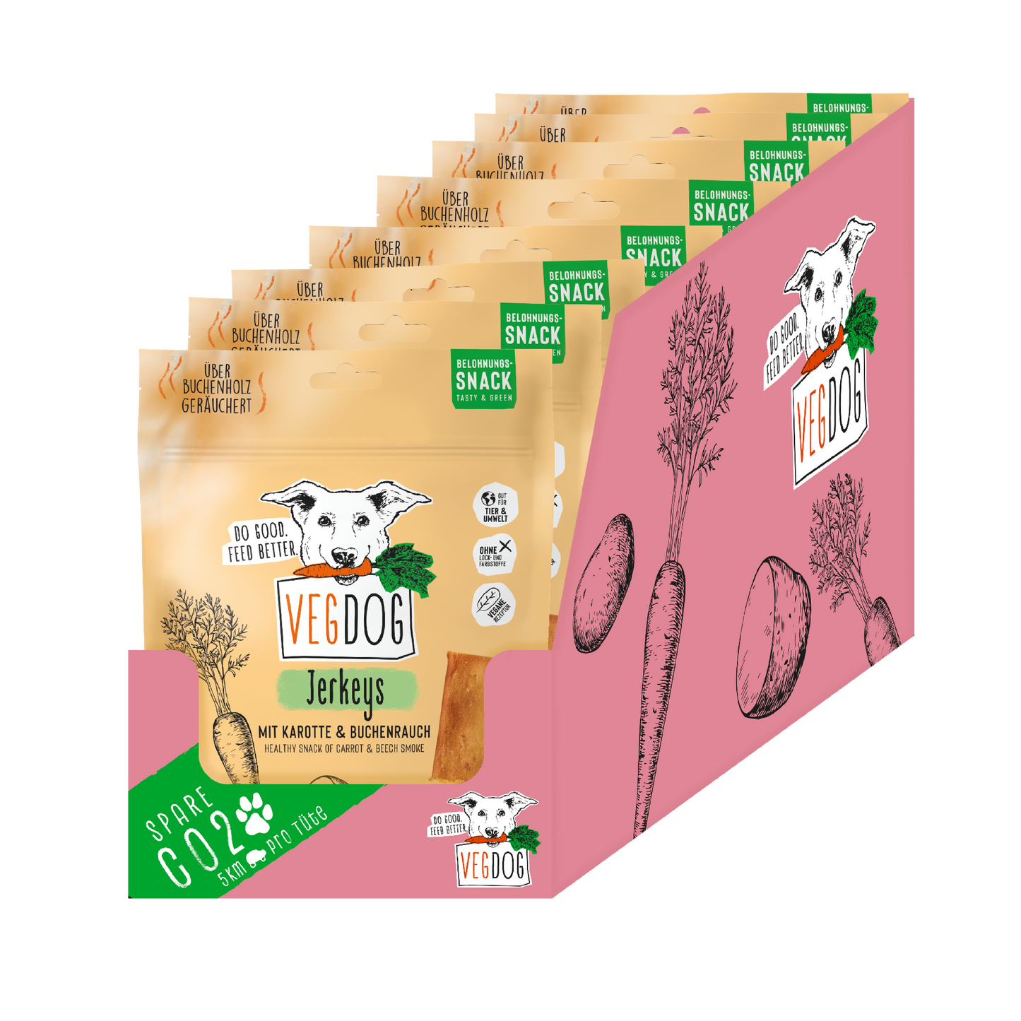 Jerkeys – Växtbaserat & Hypoallergent Hundsnack 80 g
