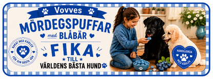 Fika med mördegspuffar blåbärsmak 70 g