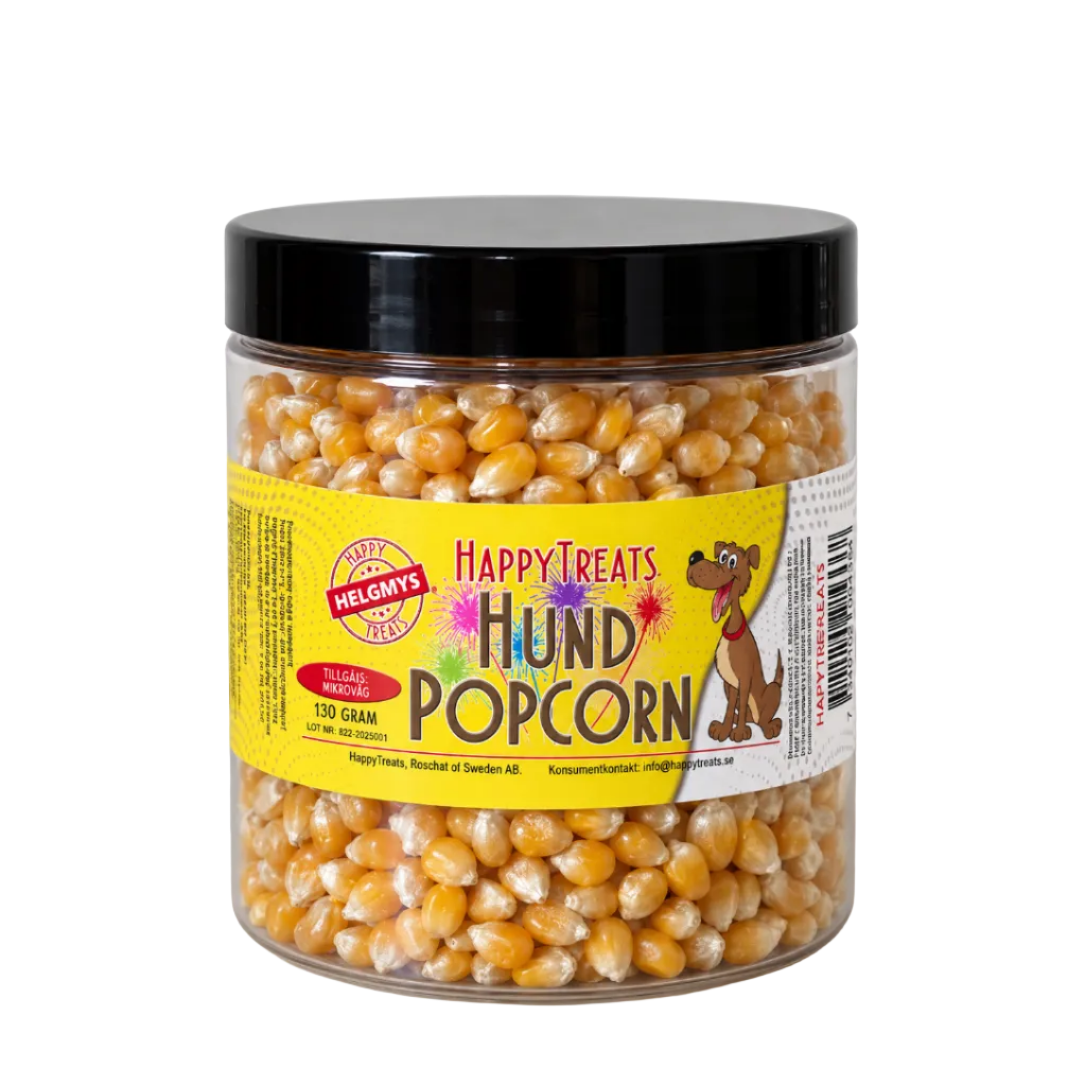 Popcorn för hund och katt – 4 smaker, 130 g
