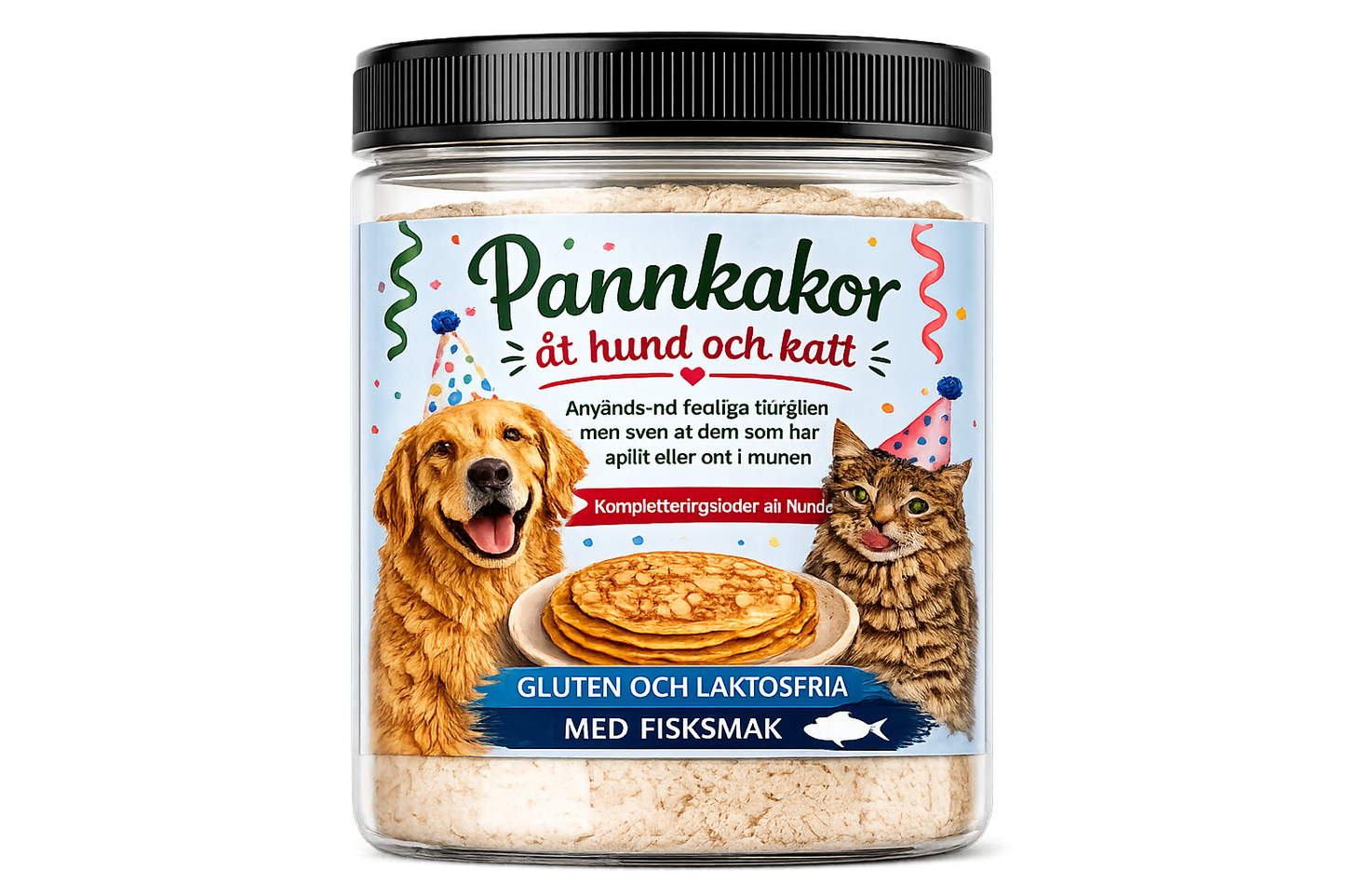 Pannkakor åt hund och katt fisksmak 120 g