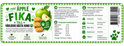 Fika med mördegspuffar äppelsmak 70 g