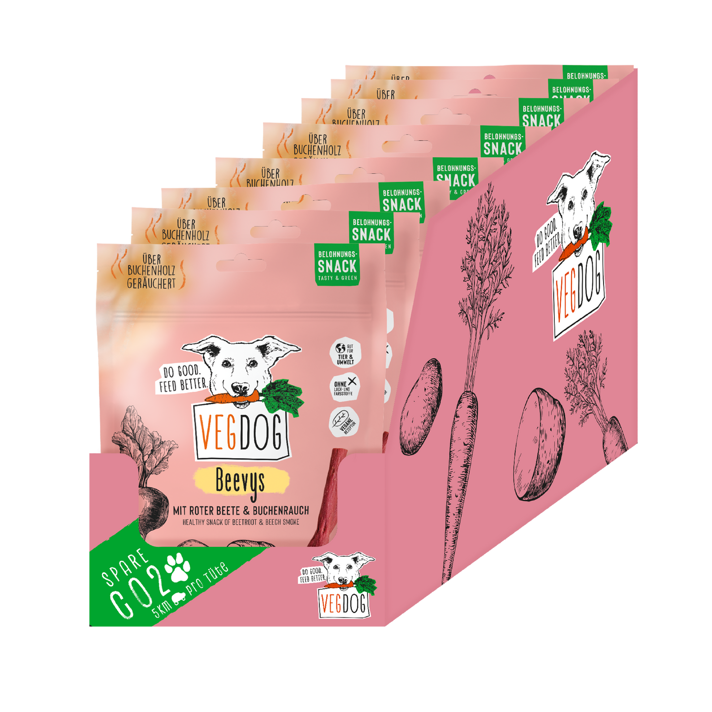 Beevys – Veganskt Hundgodis med Rödbeta 80 g