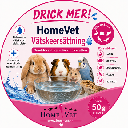 Vätskeersättning VattenBoost åt smådjur