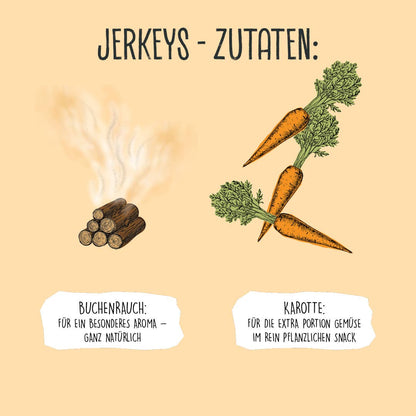 Jerkeys – Växtbaserat & Hypoallergent Hundsnack 80 g