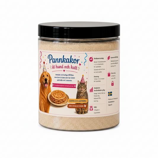 Pannkakor åt hund och katt samt iller  kycklingsmak 120 g