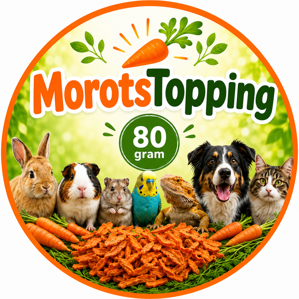Torkade Morötter Topping 80 g