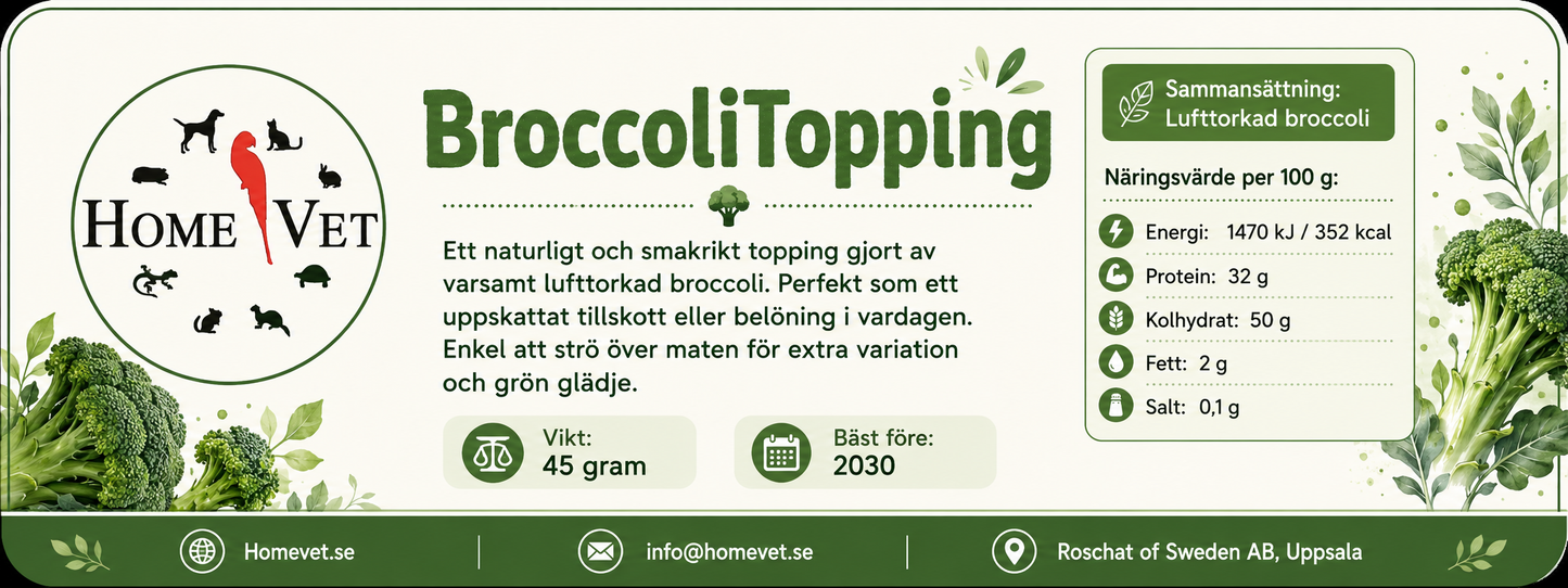 Torkad Broccoli Topping 45 g