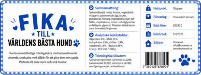 Fika med mördegspuffar blåbärsmak 70 g