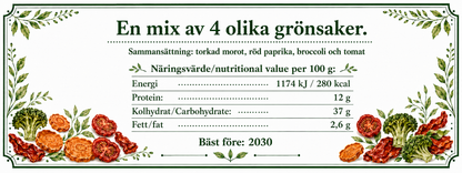 GrönsaksMix åt smågnagare 70 g