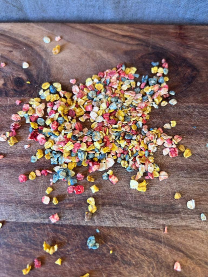 Rainbow Dogfetti – Superfoodströssel för hundmat och fest