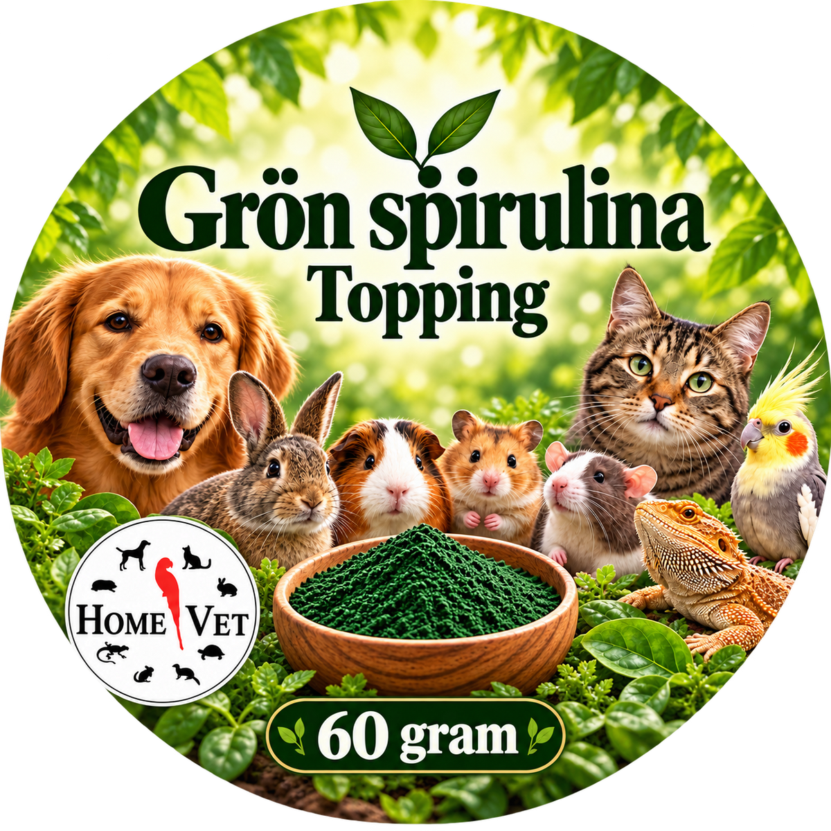Grön SpirulinaTopping 60 g