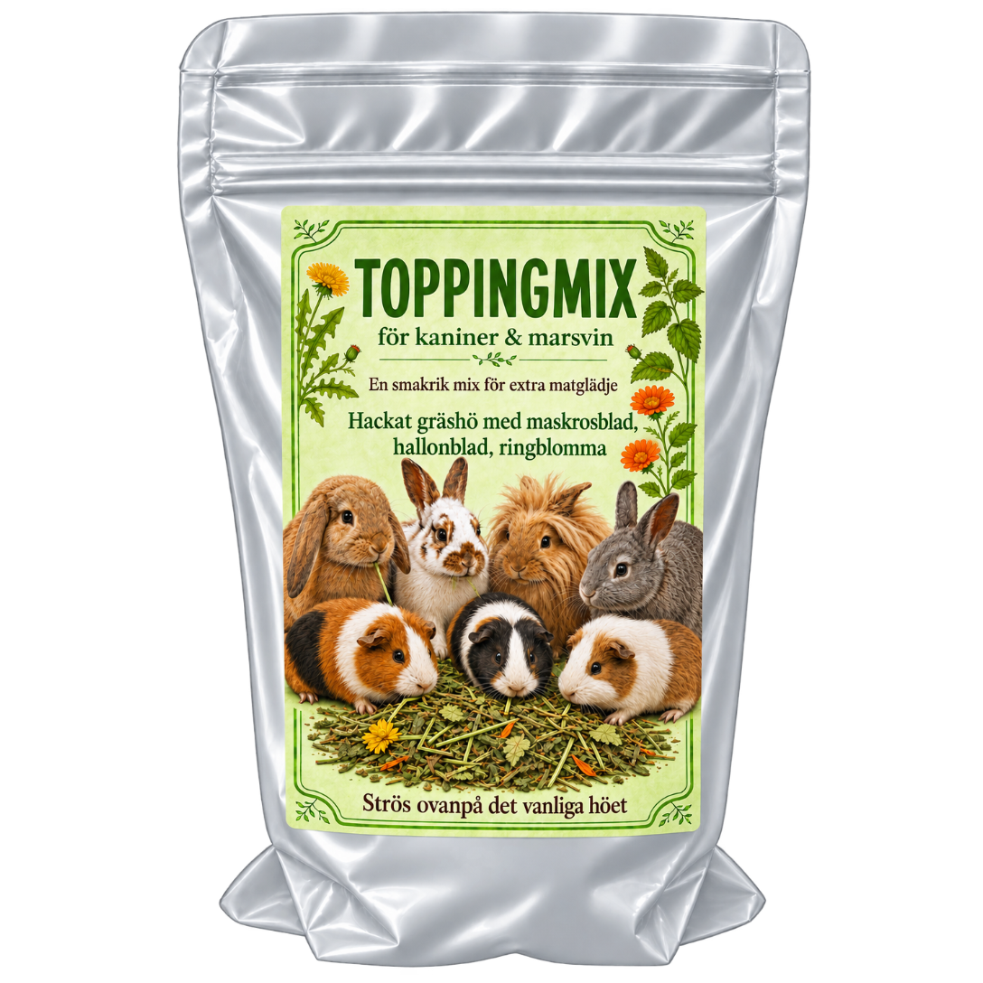 Toppingmix gräshö med örter och blommor 80 g