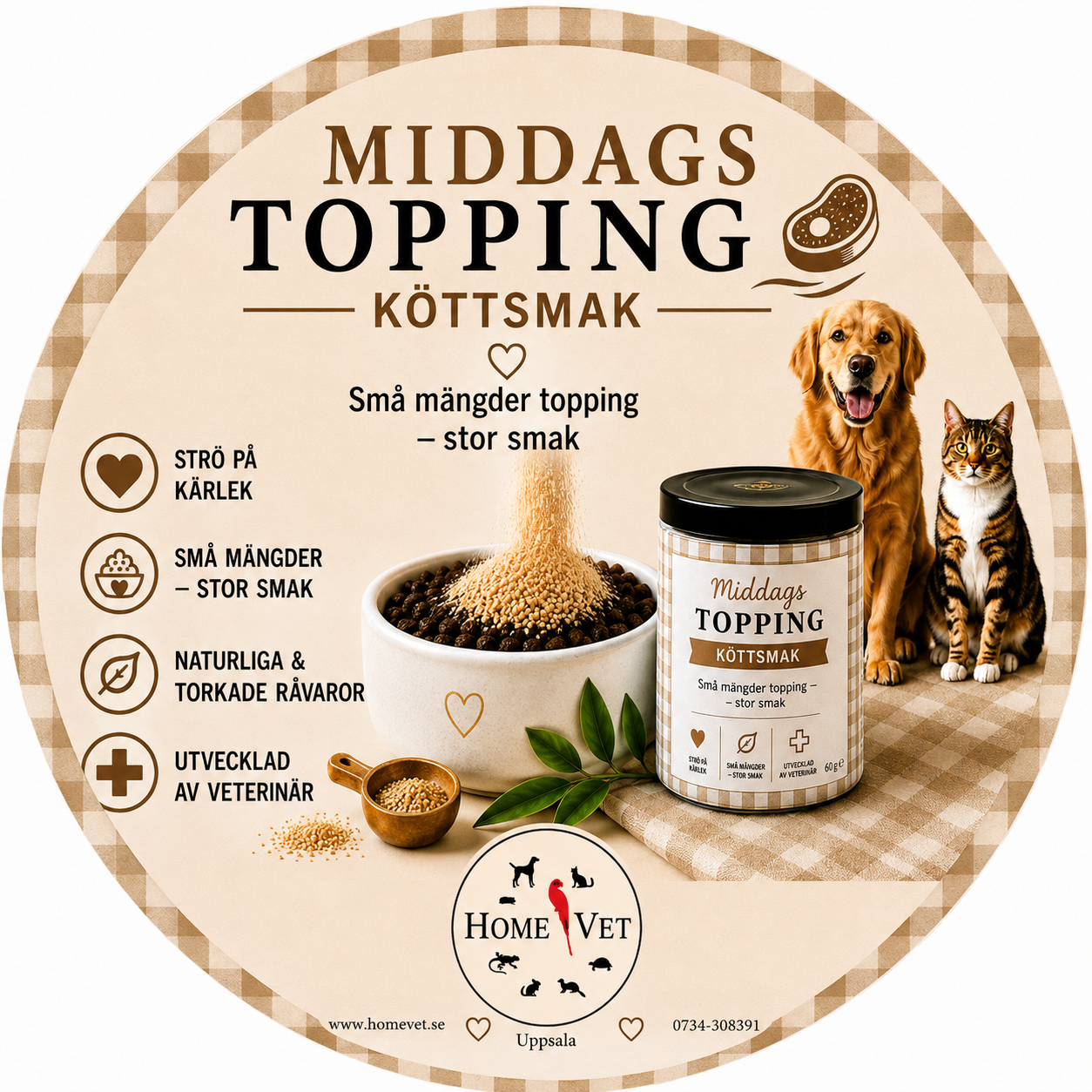 MiddagsTopping Köttsmak 60 g