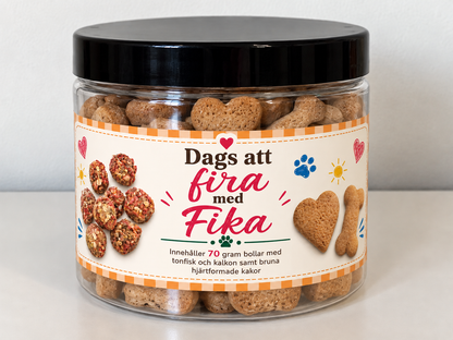 Dags att fira med fika kakor med tonfisk och kalkon 70 g