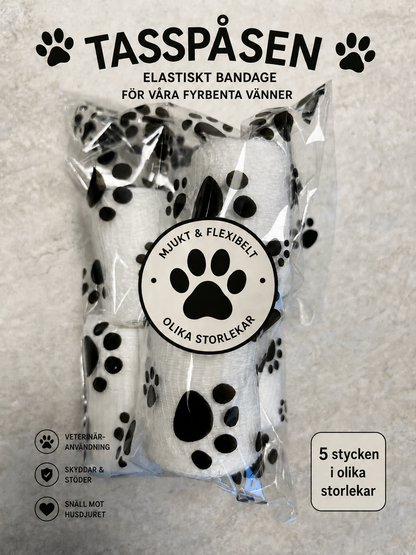 Elastiska gasbindor mix – 5-pack i olika storlekar