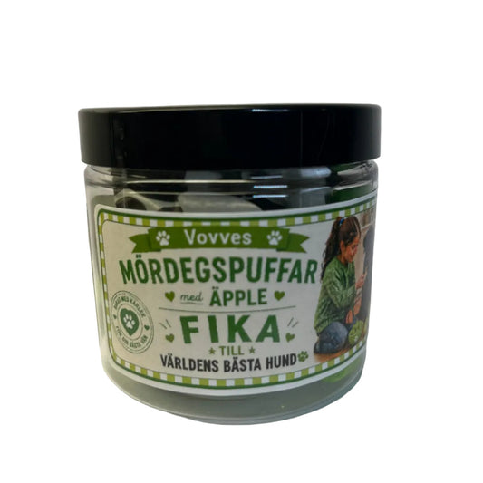 Fika med mördegspuffar äppelsmak 70 g