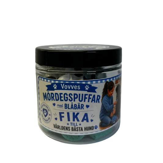 Fika med mördegspuffar blåbärsmak 70 g