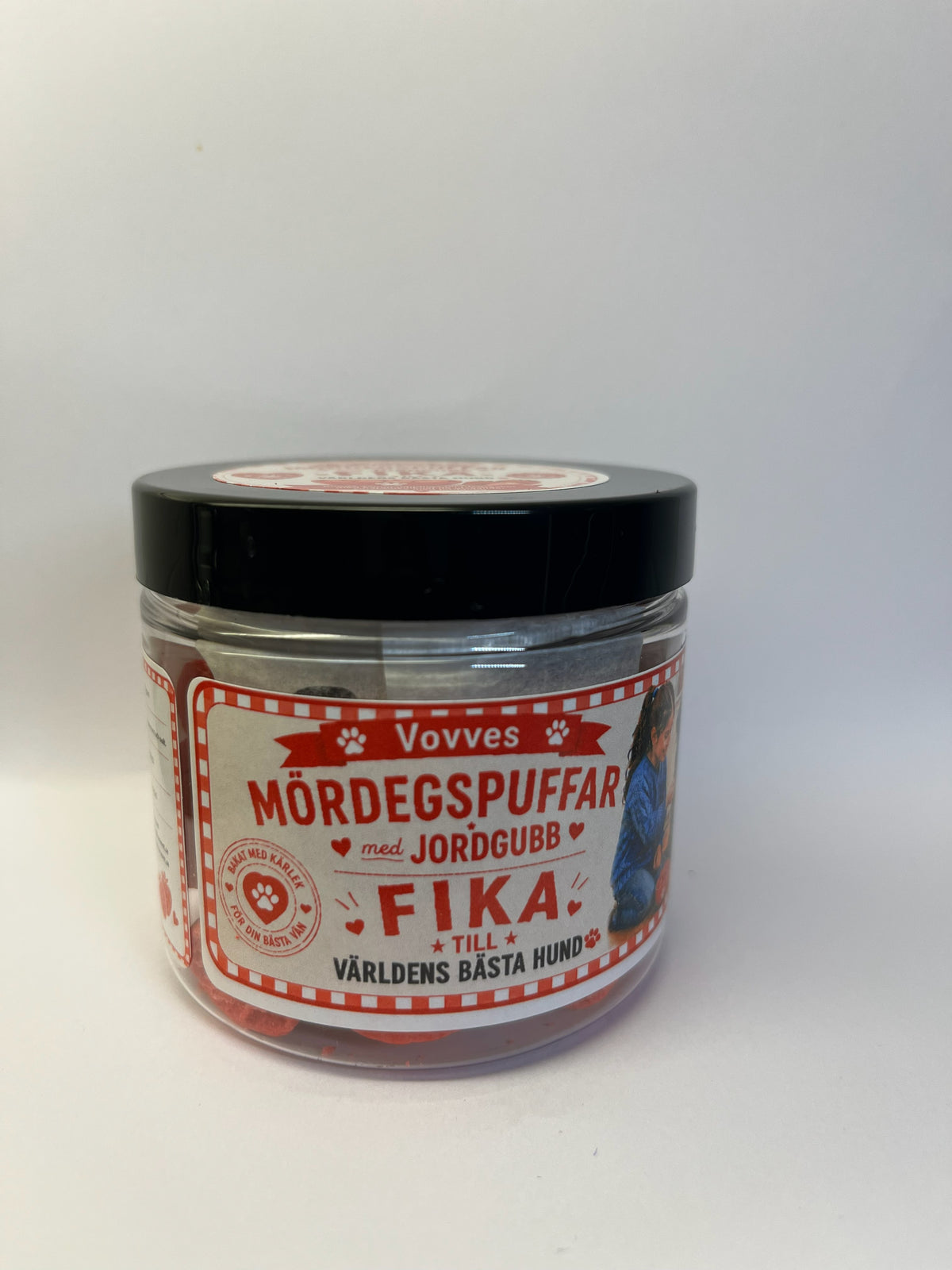 Fika med mördegspuffar jordgubbssmak 70 g