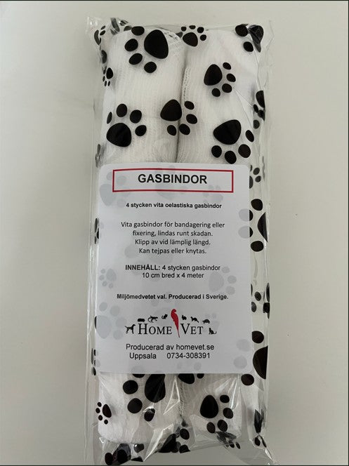 Gasbindor oelastiska 10 cm x 4 meter