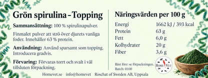 Grön SpirulinaTopping 60 g