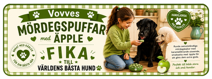 Fika med mördegspuffar äppelsmak 70 g