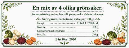 GrönsaksMix åt Kanin & Marsvin 70 g