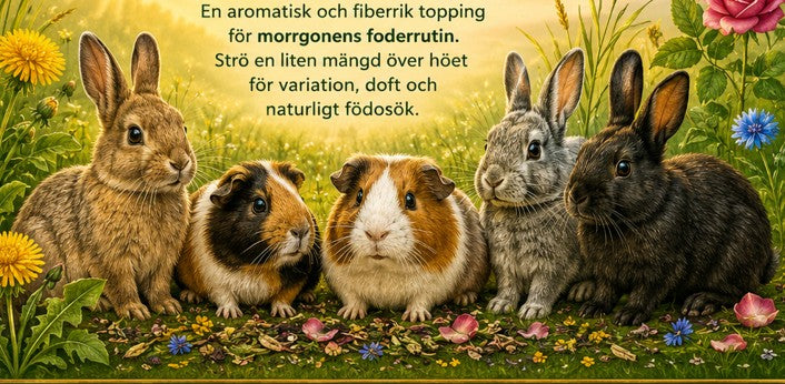Solstrålemix – örttopping för växtätare 70 g